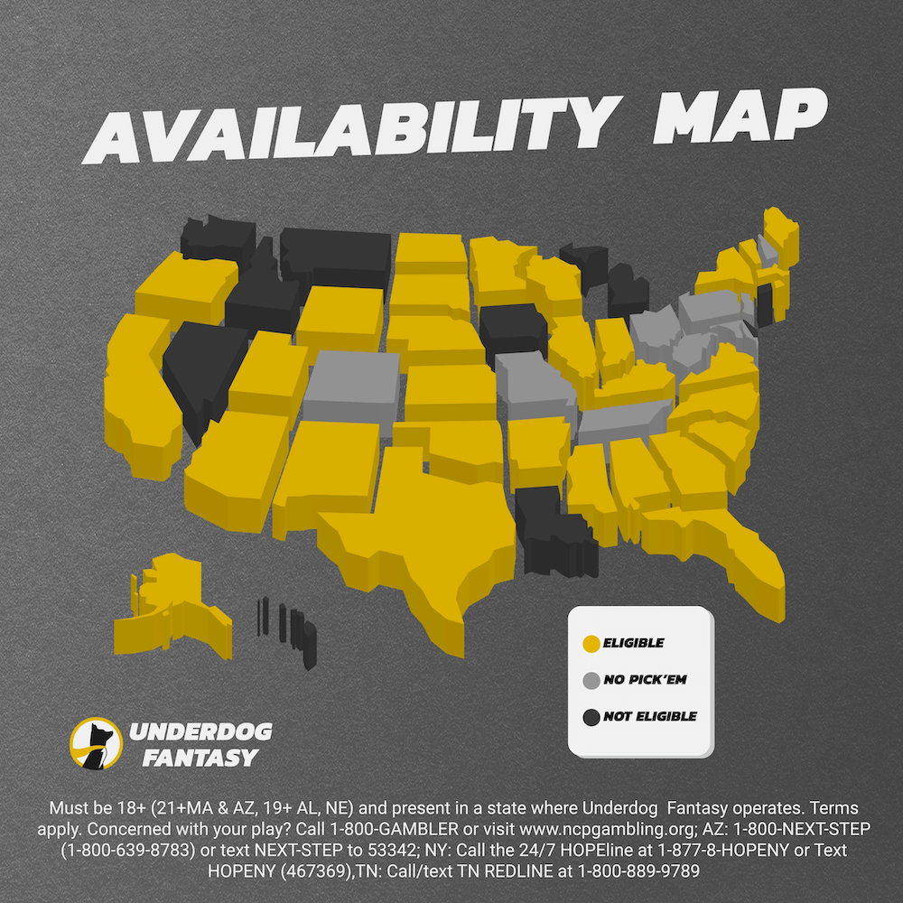 Underdog Fantasy: Which States is Underdog Pick'em Legal?