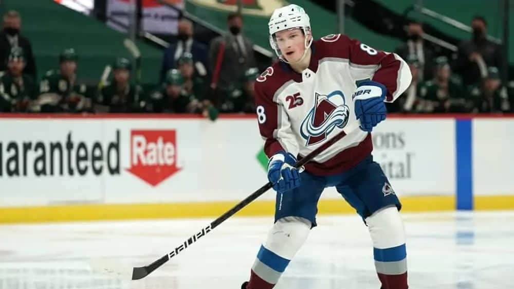 Colorado Avalanche Cale Makar 8 Away 2022 Stanley Cup Champions