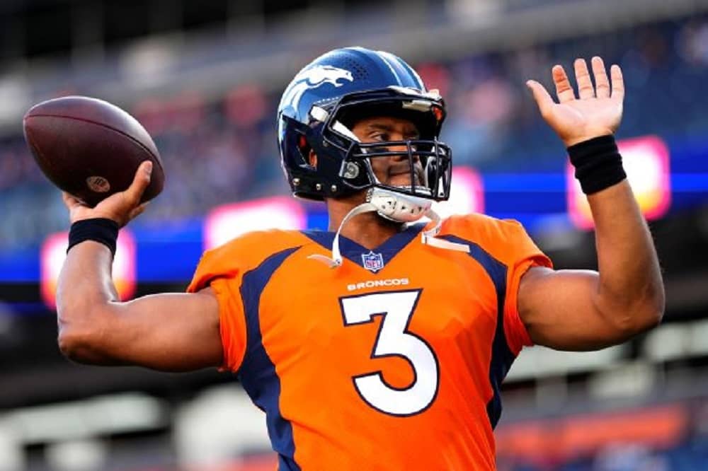 The best Patriots-Broncos player prop picks and anytime touchdown scorer bets for Sunday include a bet on Russell Wilson...
