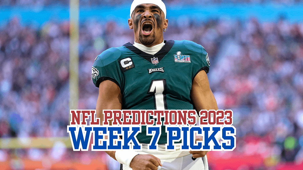 Our top NFL Week 7 predictions include picks for Jaguars-Saints and more, including picks for Dolphins-Eagles and 49ers-Vikings...