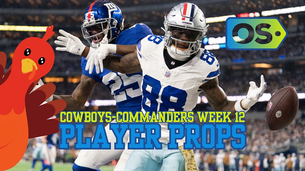 The best Commanders-Cowboys player prop picks and anytime touchdown scorer bets for Thanksgiving includes a bet on CeeDee Lamb...