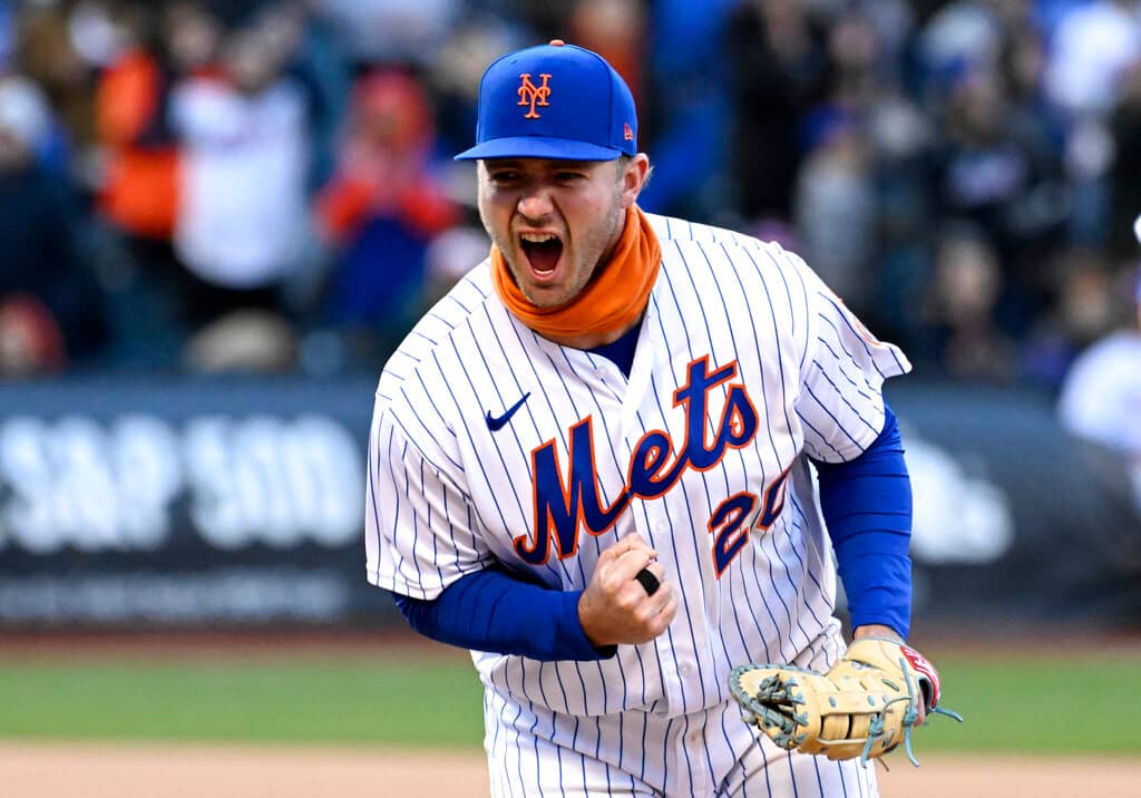 Looking at the best MLB Mets-Red Sox bet for the Sunday Night Baseball game, including one MLB bet on this Pete Alonso prop under...