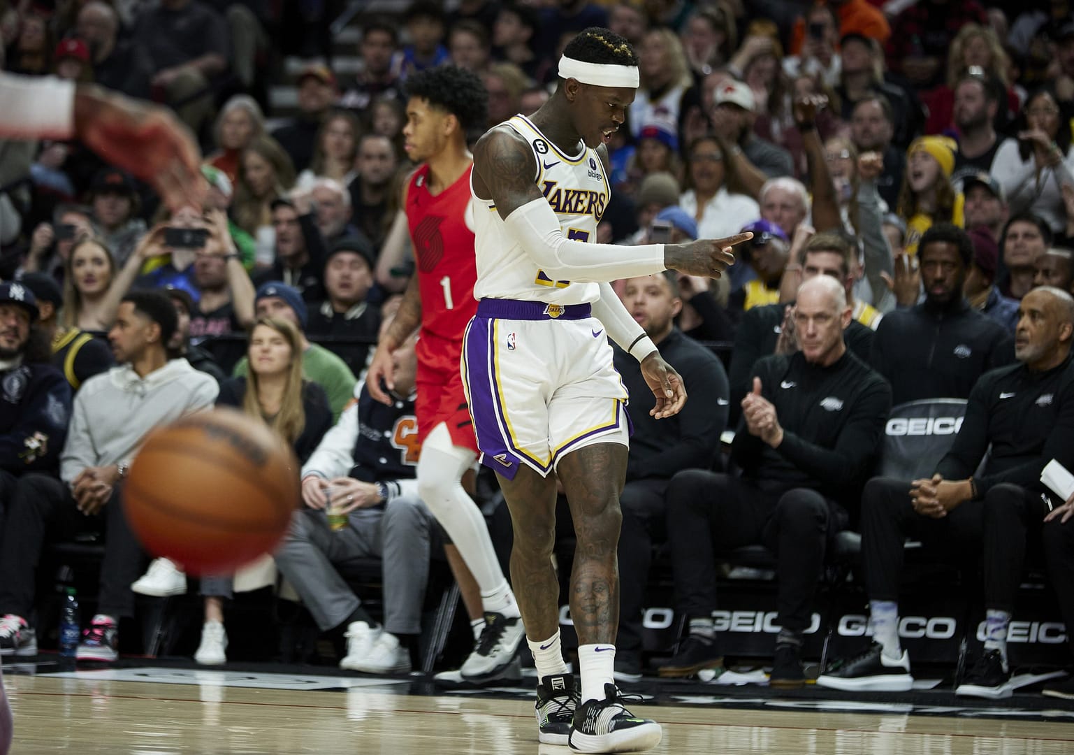 The LA Lakers host Oklahoma City on Tuesday, and an NBA Thunder-Lakers player prop involving Dennis Schroder's passing has value...
