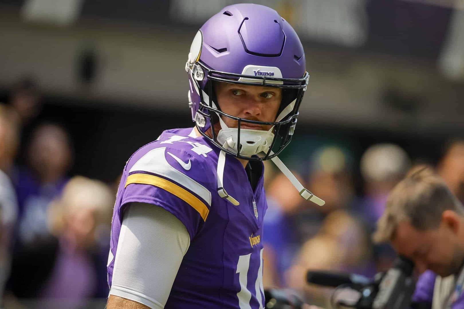 With our NFL expert making his Vikings-Giants player prop bet, which features this nifty Sam Darnold prop, it shows the....