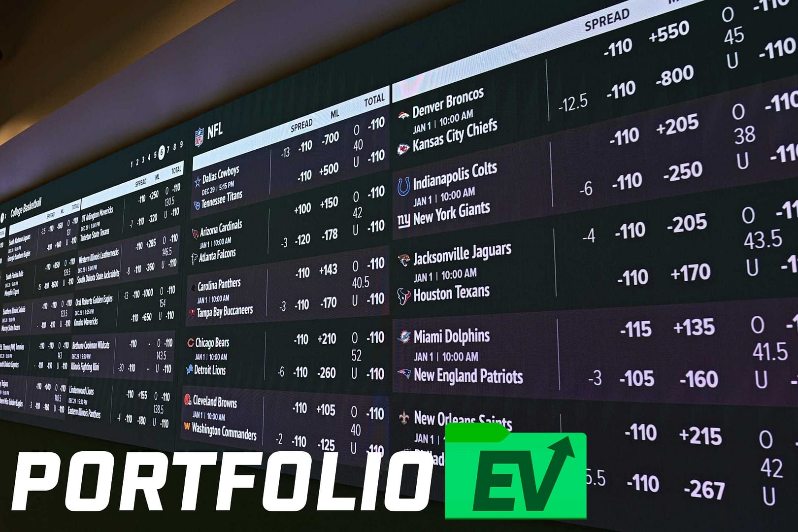 How to Build Profitable Sports Betting Portfolios With Portfolio EV