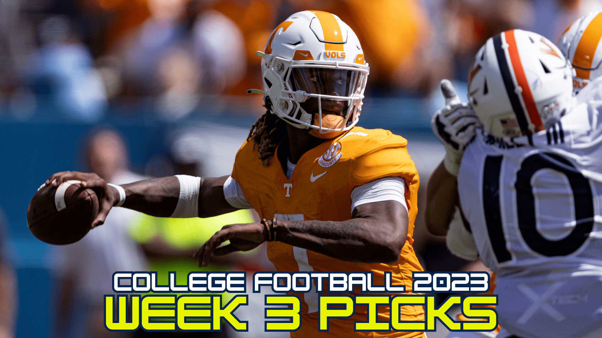 Our top college football Week 3 predictions include a Tennessee-Florida pick, as well as a Virginia-Maryland pick with more...