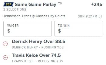 Titans-Chiefs Best Same Game Parlay: Hello, Derrick Henry