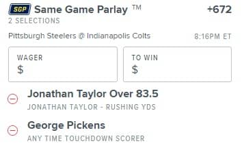 George Pickens Player Props & Betting Odds: Steelers vs. Colts Week 12