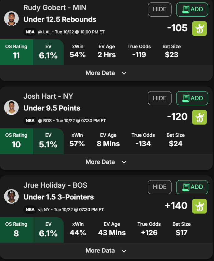 We'll tackle the best NBA player prop picks and predictions for today, Opening Night, using our advanced sports betting model...