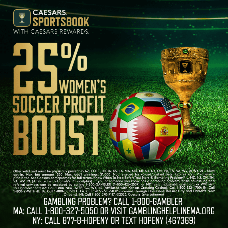 caesars sportsbook women's world cup betting promo