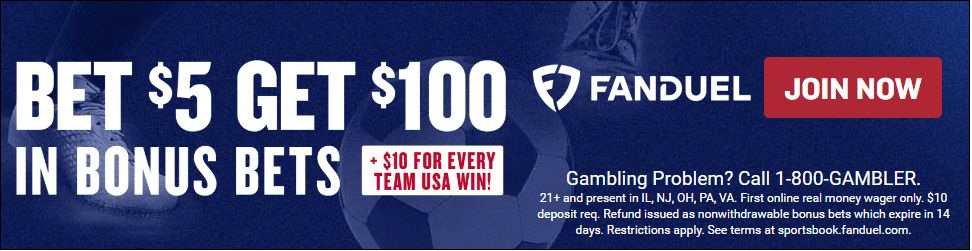 Excited about the USWNT in this year's FIFA Women's World Cup? Take advantage of this special offer and bonus codes at FanDuel!